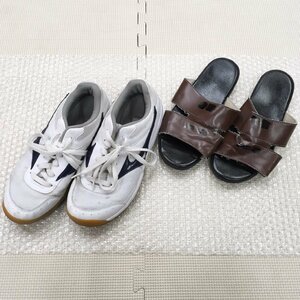 A345/T270( used ) Tochigi prefecture work new .. high school information science part shoes 2 point /25.0/8/MIZUNNO/ physical training pavilion shoes / indoor shoes / shoes / man ./. industry raw goods 