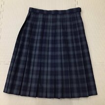 O362/(中古)広島県 城南中学校 女子制服3点 /165A/L/W75/ブレザー/スカート/SCHOOL TIGERα/NIKKE/チェック柄/冬服/女子学生/学生服/_画像7