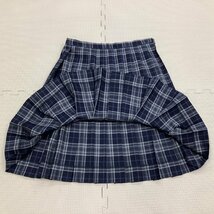 I86/Y(中古)山形県 米沢中央高校 女子制服2点 /旧制服/指定品/M/W66/丈54/半袖ブラウス/冬スカート/COMME CA DU MODE/チェック/格子/学生服_画像6