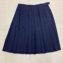 I289/Y(中古)山形県 蔵王第一中学校 女子制服3点 /170A/W72/丈60/セーラー/夏スカート/タイ/KANKO Fine Label/合服/夏服/赤2本/紺/学生服_画像4