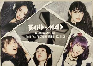 【BAND-MAID】10th ANNIVERSARY TOUR 横浜アリーナ会場限定_CD購入特典ポスター 小鳩ミク SAIKI KANAMI AKANE MISA