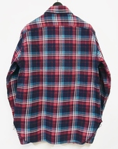 Sサイズ◆Engineered Garments Work Shirt Twill Plaid 赤紺 エンジニアードガーメンツ 長袖 ワークシャツ チェック ネル_画像3