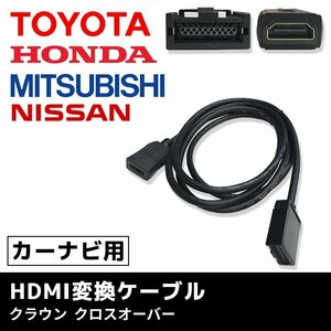 クラウン クロスオーバー R4.9 ～ トヨタ カーナビ HDMI 変換 ミラーリング ケーブル タイプE タイプA コード スマホ YouTube ユーチューブ