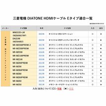 NMZL-Y72D (08545-K9153/N249) ダイハツ ディーラーオプション 純正ナビ HDMI ケーブル 変換 スマホ YouTube タイプE タイプA 外部入力 車_画像9