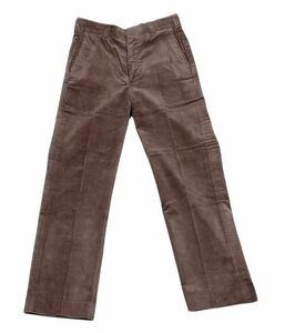 70's 80's 米国製 ディッキーズ Dickies ワークパンツ コーデュロイ トラウザー SCOVIL 太畝 パープルブラウン 実寸W74L74 [l-0854]