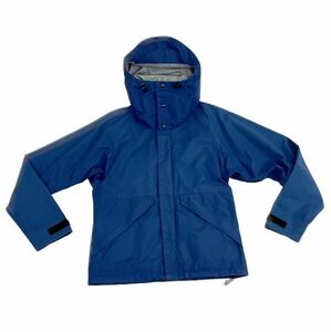 80's American made the first period tag moonstone MOONSTONE mountain parka hood equipped Gore-Tex blue S [l-0857]