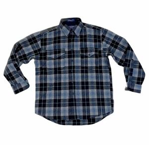 ペンドルトン Pendleton ウールシャツ Wool shirt グラデーション ブルーベース サイズM [ta-0937]
