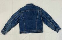 70's 米国製 ビンテージ リーバイス LEVI'S デニムジャケット 70505 -0317 4th ケアタグ ブランケット 着丈60 身幅58 46-44位 [ta-0950]_画像9