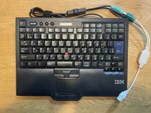 IBM Thinkpad Travel Keyboard SK-8850 日本語キーボード(ps/2→USB変換ケーブル付き)