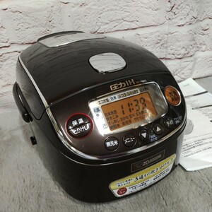 A120712 1円〜動作品【ZOJIRUSHI 】NP-RM05 圧力IH炊飯ジャー　2023年製　炊飯器 3合 象印