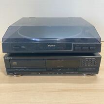 ソニー SONY CDプレーヤー CDP-V715/PS-V800 フォノイコライザー内臓フルオートベルトドライブレコードプレーヤー まとめてセット(6-3)_画像1