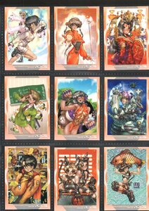 士郎正宗　イラストレーションカード　2001　ノーマルフルコンプ　81種 美品　同封発送可能　　
