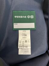 【新品未使用】函スクールスカート 6襞4 170A 170cm 紺色 ネイビー 制服 プリーツ スカート 小学生 サスペンダー コスプレ 女子 衣装 _画像4