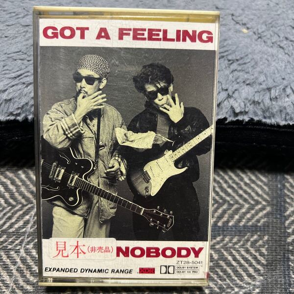 ノーバディ NOBODY GOT A FEELING カセットテープ 歌詞カード付 サンプル