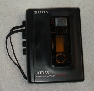 再生〇録音×：TCM-55 Sony ソニー カセットテープレコーダー