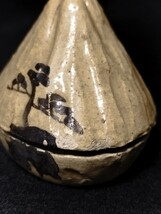 【貴】時代物　六代吉向十三軒在銘　富士山型　香合　茶道具　_画像9