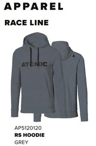 40%OFF!★ATOMIC2024★RACE LINE/RS HOODIEグレー*AP5120120 Size:Ｍ