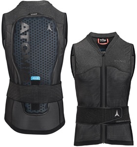 35%OFF！★アトミック2024★LIVE SHIELD VEST AMID MEN オールブラック*Size/Ｍ 170～185cm