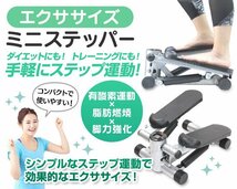 【数量限定セール】メーター付き ステッパー 健康器具 ダイエット器具 ステッパー 運動 フィットネス トレーニング ミニステッパー_画像2