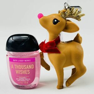 Bath & Body Works サニタイザー ハンド ジェル 1 ホルダー1★トナカイ★セット☆ネコポス複数同梱可☆彡バスアンドボディワークス