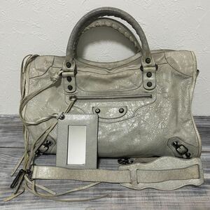 BALENCIAGA バレンシアガ ザ シティ ショルダー/ハンドバッグ 2way グレー系 ジャンク品 おまけ有り 香水 イヴ サンローラン ニナリッチ