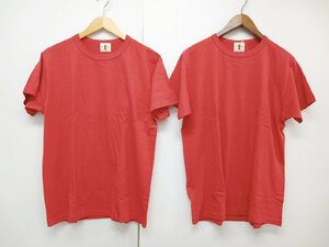 [12A-512-006-1] SAMURAIJEANS サムライジーンズ Tシャツ 2枚組 セット レッド コットン サイズLL