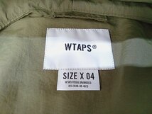 [12B-512-056-1] WTAPS ダブルタップス アウター 221BRDT-JKM01 サイズ04 カーキ_画像7