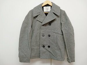 [12B-512-093-2] FIDELITYfiteliti pea coat pea coat USA made MP72132 wool size L gray 