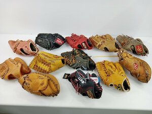 ［BE-2-3］ 野球グローブ まとめ売り 中古 右投げ 左投げ 内野 外野 混在