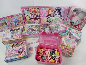 [BR-1996] プリキュアシリーズ パズル ヌイグルミ など グッズ まとめ売り ジャンク スイーツパクトDX いただきますペコリン 他