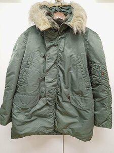 [12B-512-098-2] ALPHA INDUSTRIES アルファインダストリーズ N-3B フライトジャケット アウター 1615-573-8335 サイズM カーキ