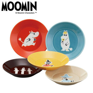 【即納】MOOMIN ムーミン ONE BY ONE ファイブプレートセット MM1300-57 直径13.5Ccm お皿