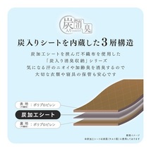 【即納】炭入り消臭着物一式収納ケース A-03 アイメディア (約)92×42×18cm 着物 帯 小物 収納ケース 炭入り消臭 衣類収納_画像3