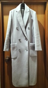 KBF+ двойной выполненный в строгом стиле длинное пальто серый 