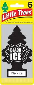 リトルツリー エアフレッシュナー 【Black Ice 6pac】6枚セット！LittleTree 芳香剤 ブラックアイス6枚組