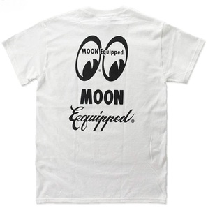 MOONEYES(ムーンアイズ) Mサイズ イクイップド ロゴ Tシャツ MQT-122 ホワイト M MOON Equipped Logo MQT122の画像2