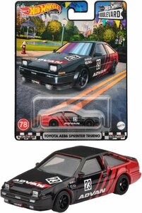 即決☆☆ブールバード - トヨタ AE86 スプリンタートレノ HKF28 　リアルライダー　プレミアムモデル HOT WHEELS