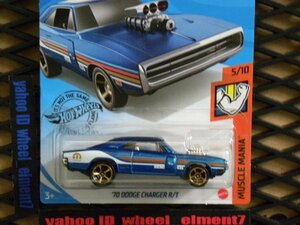 即決☆☆'70 DODGE CHARGER R/T MUSCLE MANIA HOT WHEELS ホットウィール☆