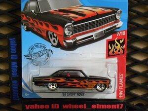 即決☆☆'66 CHEVY NOVA HW FLAMES HOT WHEELS ホットウィール☆