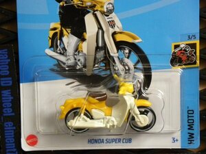 即決☆☆HONDA SUPER CUB スーパーカブ YL/WHT HW MOTO　ホットウィール Hot Wheels