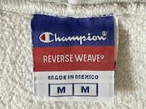 【ビンテージ】Champion 90s REVERSE WEAVE チャンピョン リバースウィーブ 3色タグ メキシコ製 スウェットパーカー M 杢グレー_画像4