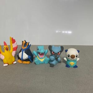 ポケモン 指人形 ソフビ マスコット 、ミジュマル、リオル、ワニノコ、エンペルト、ファイヤー