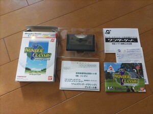 ナムコ　ワンダークラシック　箱説ハガキ付き　ワンダースワンカラー　WSC　ソフト　ゴルフ