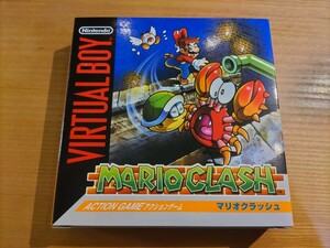 美品　新品未開封　マリオクラッシュ　箱説付き　バーチャルボーイ ソフト VB　Nintendo　VIRTUAL BOY MARIO CLASH 未使用