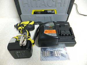 ♪ HITACHI コードレスインパクトドライバ WH 14DBAL2 ※中古動作良好品・個人使用・新品高級ビットおまけ