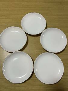 1円スタート 大倉陶園 直径15㌢ プレート 5点セット 食器 皿 