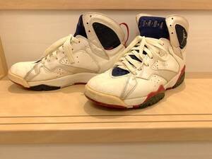 ☆ナイキ エアジョーダン7 オリンピック NIKE AIR JORDAN 7 OLIMPIC US8.5 26.5cm 1992年 オリジナル 観賞用