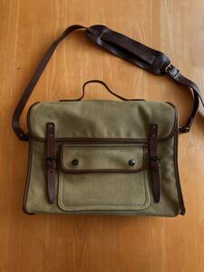 名作 RRL BUCKLAND MESSENGER BAG キャンバスショルダーバッグ トートバッグ 2WAY仕様 ブリーフケース ラルフローレンビンテージ