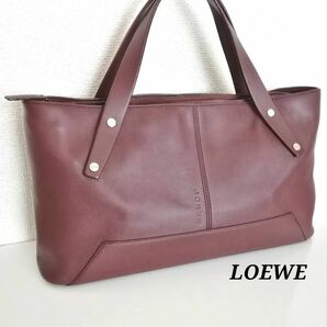 LOEWE　ロエベ　ラムスキン　ロゴ　ハンドバッグ