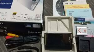 動作確認済み ソニー SONY デジタルカメラ サイバーショット Cybershot DSC-TX5 元箱, 付属品多数 送料無料